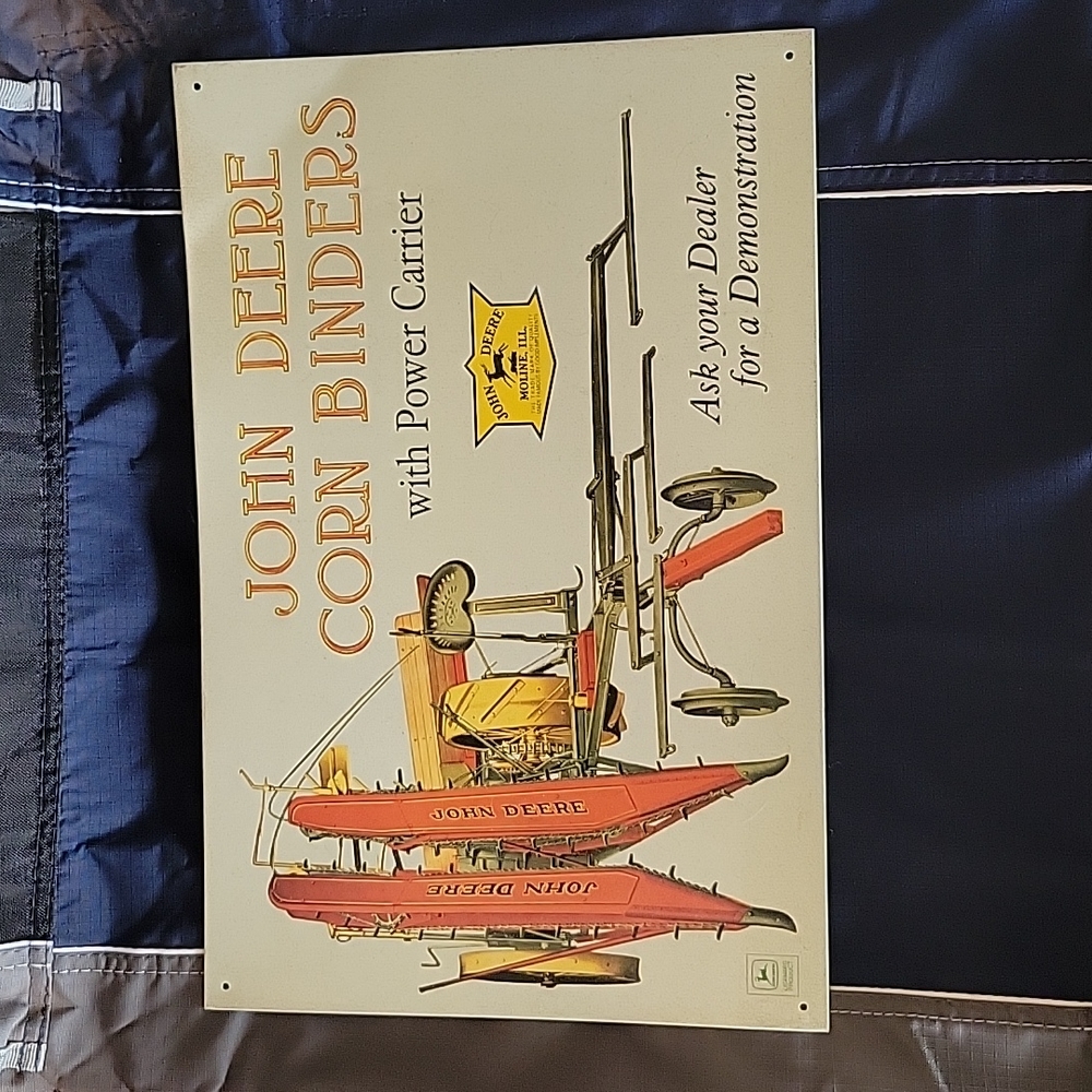 Retro John Deere metal sign